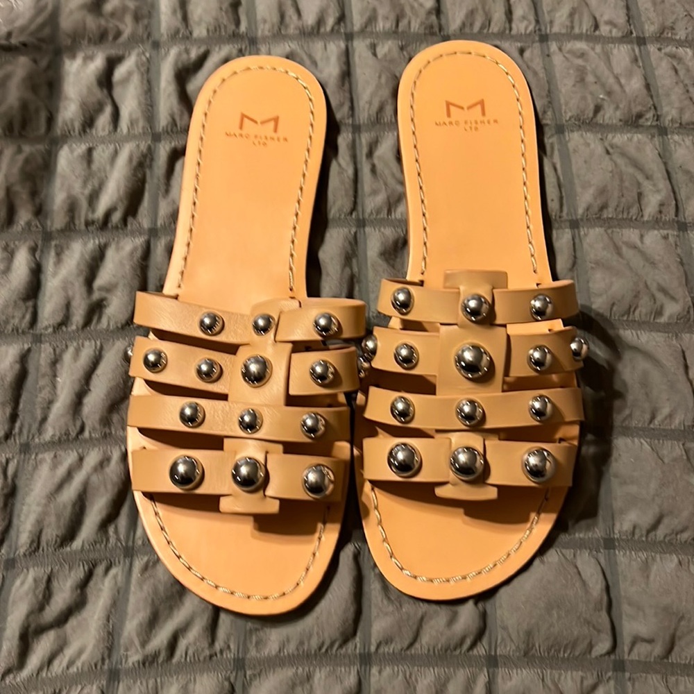 Brand new studded Marc Fisher sandals